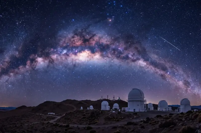 Observatorio astronómico bajo la Vía Láctea