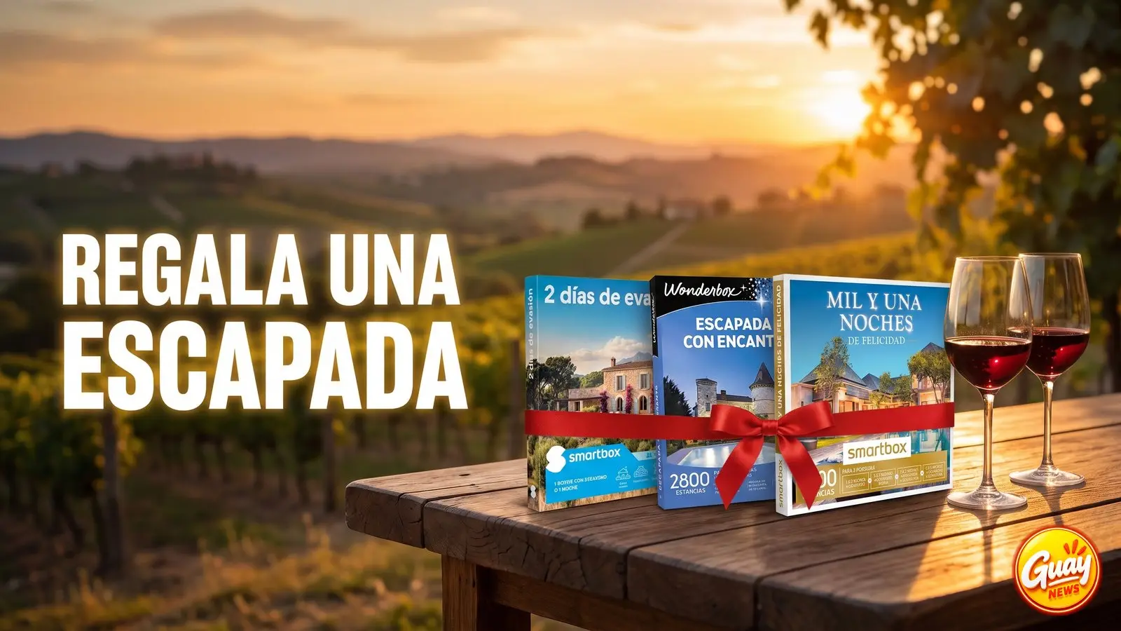 Las 5 mejores cajas regalo de escapadas y viajes