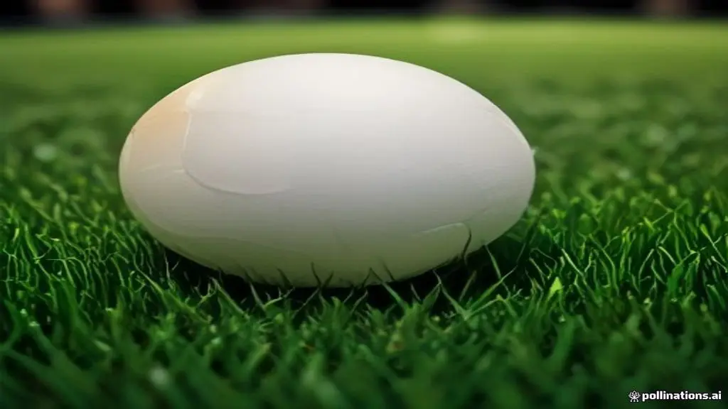 Balón de fútbol sobre el césped de un estadio iluminado antes de un partido importante.