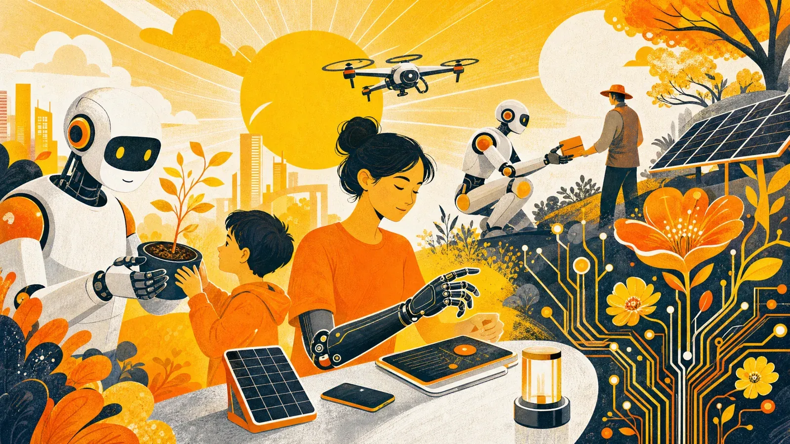 Ilustración de la sección Tecnología de GUAY.news