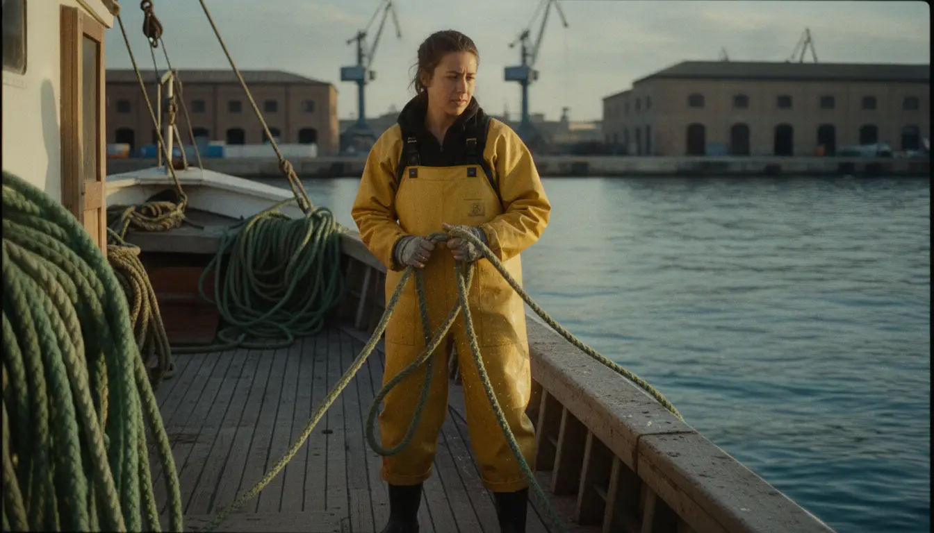 Pescadora joven lidera el oficio en el puerto de Barcelona