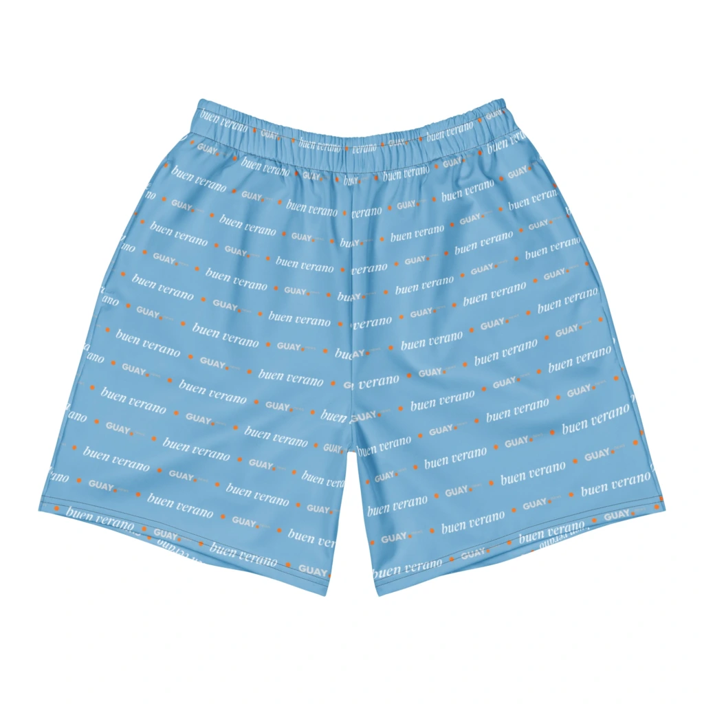 Bermuda deportiva de hombre «Buen verano» de GUAY.news en azul cielo