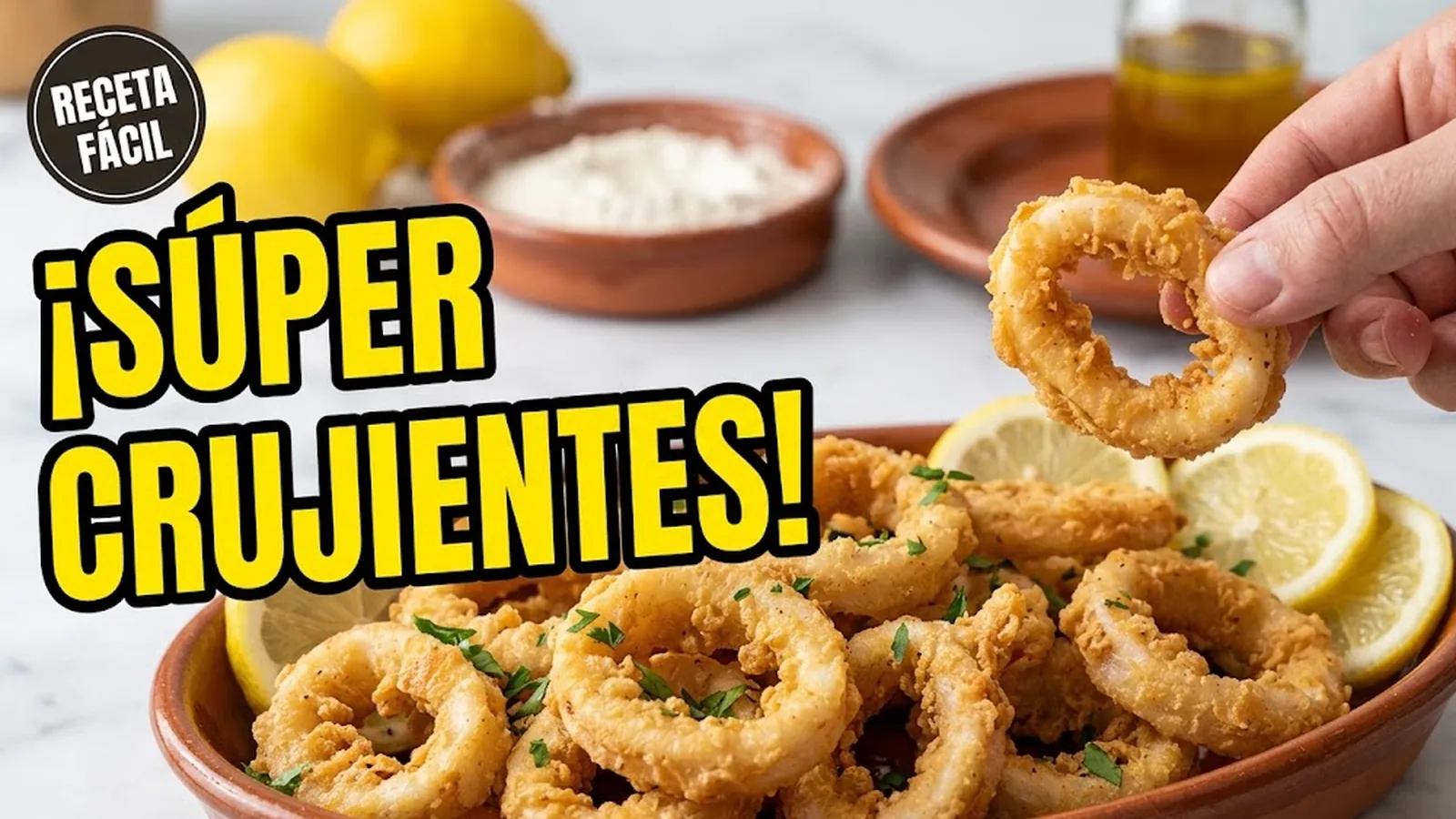 Calamares a la andaluza (rebozado crujiente)