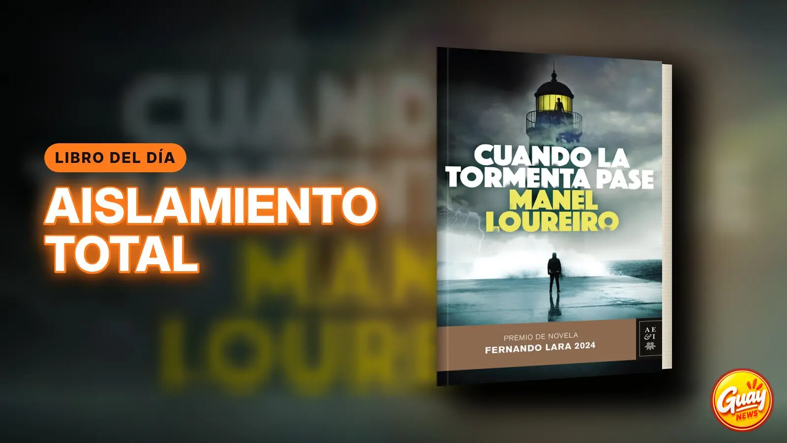 Portada de «Cuando la tormenta pase», de Manel Loureiro: el libro del día en la Librería de GUAY.news
