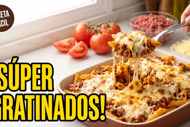 Macarrones a la boloñesa gratinados al horno