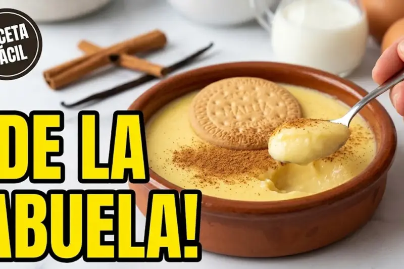 Natillas caseras de vainilla como las de la abuela