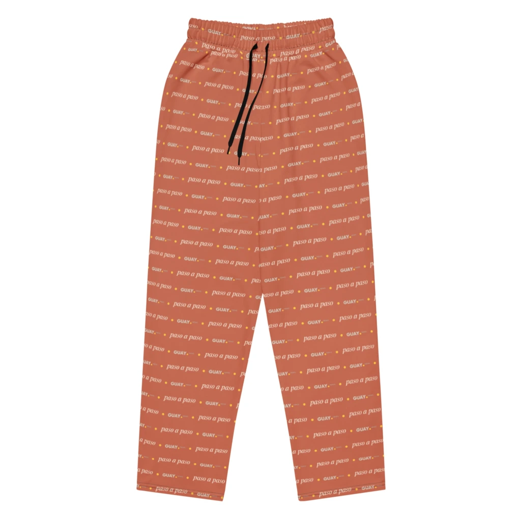 Pantalón ancho de mujer «Paso a paso» de GUAY.news en terracota