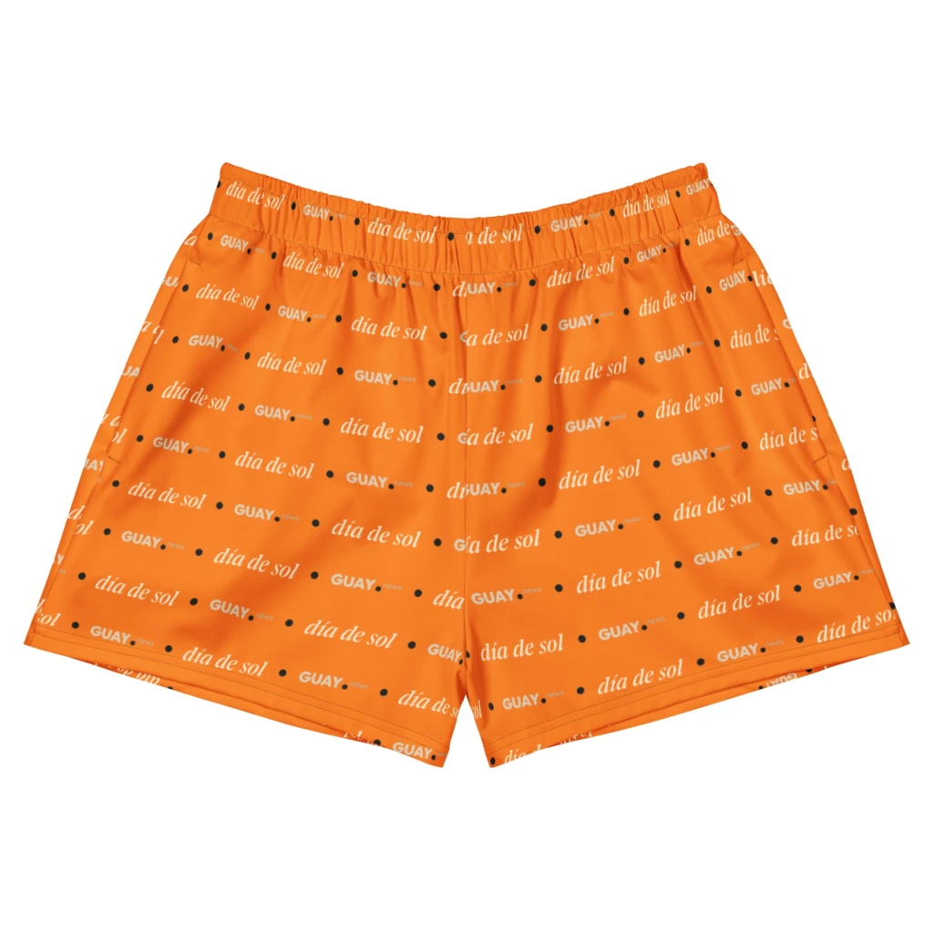 Pantalón corto deportivo de hombre «Día de sol» de GUAY.news en naranja