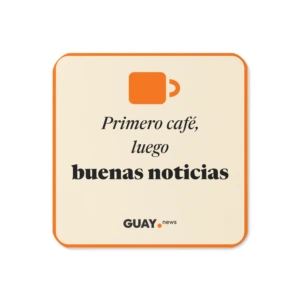 Posavasos de corcho «Primero café, luego buenas noticias»