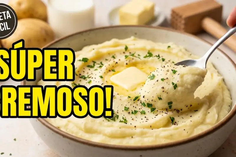 Puré de patatas casero y cremoso